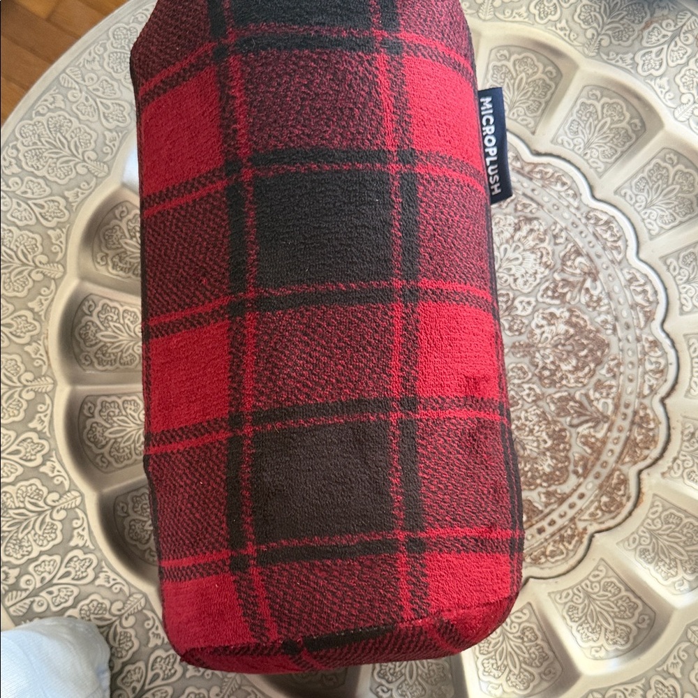 🏡Sunbeam Black and Red Microplush Heated Throw - Picture 4 of 5